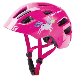 Kinderfahrradhelm »MAXSTER«, 40160221-46 Einhorn/pink glanz