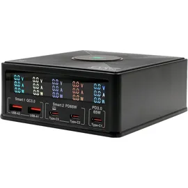 Exsys GmbH Multiport High Power Ladestation 160W, schwarz