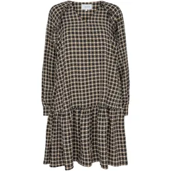 Dana -Kleid - Schwarzes Sand kariert - Liberté