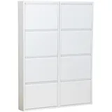 VCM Pisa 101 x 140 x 16 cm Schuhkipper / weiß