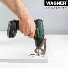 Wagner Möbelfuß SOFA WING - 11 x 11 x 8 cm, Stahl verchromt, Anschraubplatte, für Palettenmöbel - 12045001