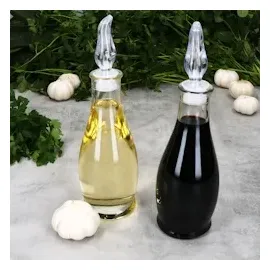 Mambocat Olli Essig- & Öl-Flaschen 2er Set 300 ml Glas mit Ausgießer