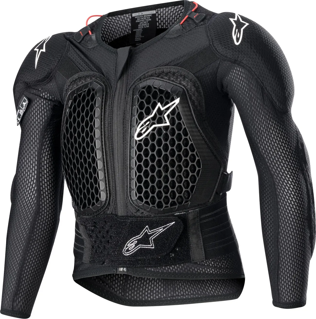 Alpinestars Bionic Action V2, veste protectrice jeune - Noir - S/M