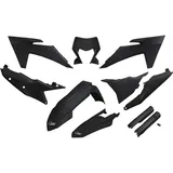 UFO PLAST Plastik-Kit Full Kotflügel SCHWARZ für KTM EXC-F 350 2024-2024