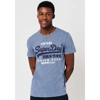 Superdry Rundhalsshirt »VL NS TEE«, Gr. XL (50), tois blue heather, , 13474500-XL