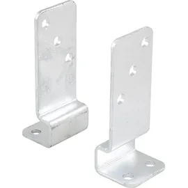 Pitzl Pfostenanker Atlas 11046 für Zaunpfosten - Stahl feuerverzinkt / 2-teilig