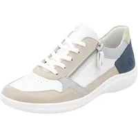 REMONTE Damen D1E06 Schnürschuhe, Weiss 81, 38 EU
