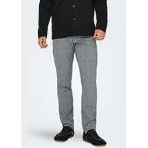 Only & Sons ONSMARK Slim Check Chino Hose Limestone 33 32
