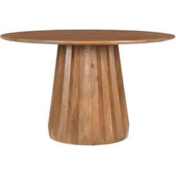 Esstisch SIT "MANGO NATURAL", beige (natur), B:130cm H:76cm T:130cm, Tische, runde Tischplatte