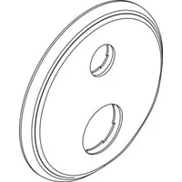 Hansgrohe Rosette Axor Montreux Thermostat UP 98638820 Ab-/Umstellventil brushed nickel