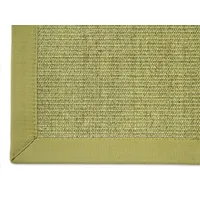 Steffensmeier Astra Sisal Teppich Manaus mit Bordüre Farbe heu Kiwi grün 100% Sisal - 18 Größen, Größe: 65x140 cm