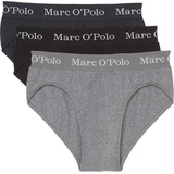 Marc O'Polo Marc O'Polo, Herren, Unterhosen, 3er Pack »Elements«, Organic Cotton Slip / Unterhose, Blau, Grau, Schwarz, XL 3er Pack)