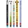 Legami – Set 5 radierbaren Gelstiften mit wärmeempfindlicher Tinte, einer Auswahl an Tintfarben und Designs, 0,7 mm Spitze, mit den Motiven Pinguin, Panda, Lama, Biene und Nilpferd