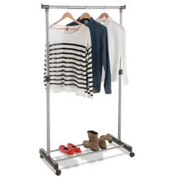 Haku Rollgarderobe Rubi Stahl Grau Alu