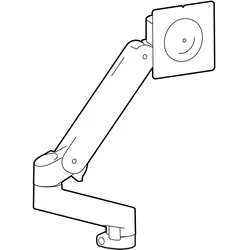 Ergotron LX Pro - Befestigungskit (Monitorarm) - Konstante Krafttechnologie - fü