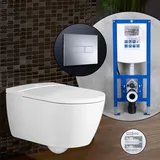 Villeroy & Boch ViClean-I 100 Komplett-SET Dusch-WC mit neeos Vorwandelement,, V0E100R1+16601CR#SET,