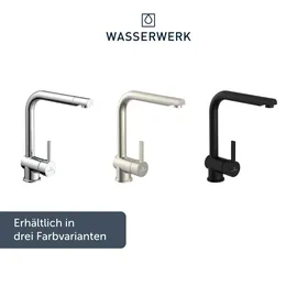 wasserwerk »WK 4, Wasserhahn, Küche, Einhebelmischer«, silberfarben