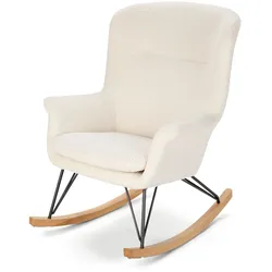 Tchibo - Schaukelstuhl mit Bouclé-Stoff - 72x92x97cm - schwarz - Polyester / Polyurethan / Metall