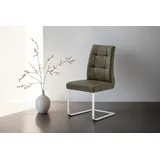 byLIVING Esszimmerstuhl Marlen XXL Mikrofaser braun 2er Set