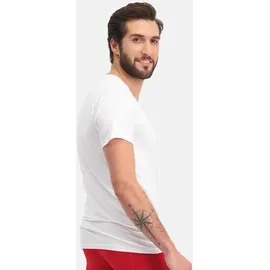 Bamboo basics Unterhemd, schwarz - weiß XL