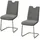 Hti-Living Schwingstuhl Polyester grau 2er Set