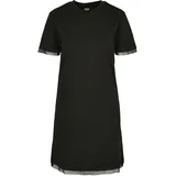 URBAN CLASSICS Shirtkleid Schwarz M