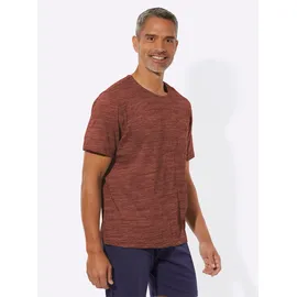 Sieh an! Schlafanzug-Shirt Kurzarm Braun 52/54