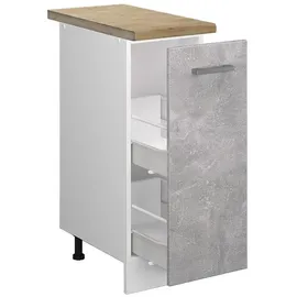 Vicco Unterschrank Apothekerschrank 30 x 60 x 81,6 cm Grau