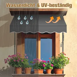 Thanaddo Klemmmarkise Thanaddo 150 cm grau