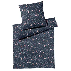 ELEGANTE Sorbet Floral Nachtblau 155 x 220 cm + 80 x 80 cm