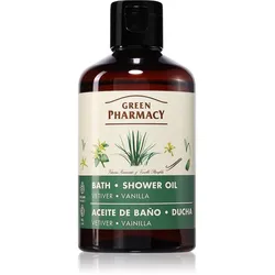 Green Pharmacy Vetiver & Vanilla erfrischendes Duschöl mit Vanille 250 ml