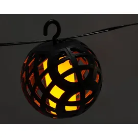 Lumineo Lichterkette Kunststoff 175 cm inkl. LED-Lampe schwarz