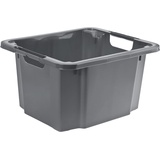 Rotho Drehstapelbox 26 l Reverso Farbe:Anthrazit