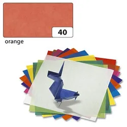 folia Transparentpapier orange 42 g/qm 25 Bogen