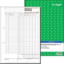 Sigel Reisekostenabrechnung monatlich Formularbuch RA415, 1 St.