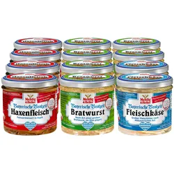 Mehlig & Heller Bayerische Brotzeit 250 g, verschiedene Sorten, 12er Pack