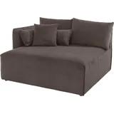 andas Ottomane »Nöre«, kurzes Lounge-Modul - zum Zusammenstellen, Breite 138 cm, Tiefe 128 cm braun