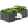 Tectake Hochbeet Pflanzbeet 200 x 100 x 62 cm Grau