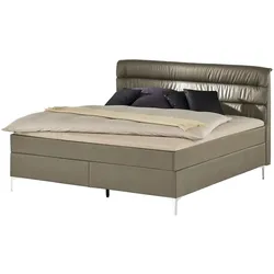 Boxspringbett  Lina , beige , Maße (cm): B: 188 H: 122