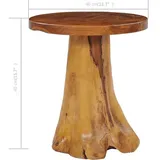vidaXL Couchtisch Braun Teak 40 x 40 cm