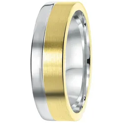 Lucardi Ringe 'Benidorm' 925 Silber - silbern-goldfarbig 72mm Herren 