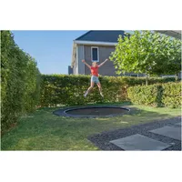 EXIT TOYS Dynamic ebenerdiges Sports Trampolin 305 cm Schwarz