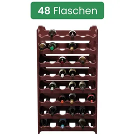 ARTECSIS Weinregal 48 Flaschen 8-tlg. Braun