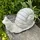 ZGM Betonfigur Schnecke LUISE mit silberner Patina - Handarbeit aus Deutschland