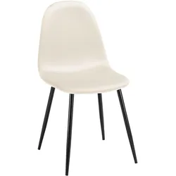 Stuhl 'Lio' beige Samtbezug Gepolstert