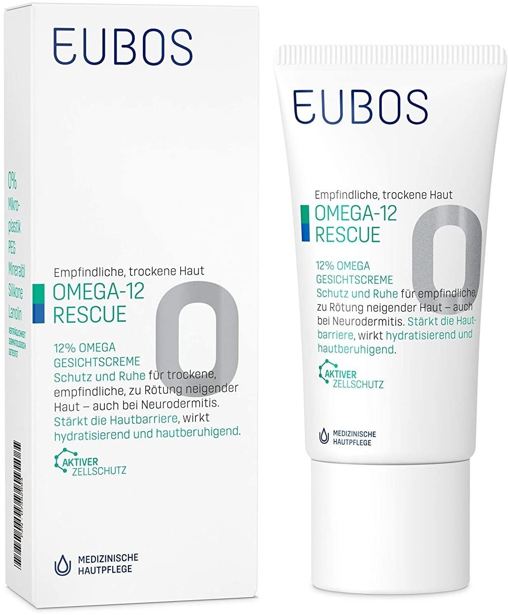 Eubos Omega 12% Gesichtscreme für empfindliche und trockene Gesichtshaut 50 ml