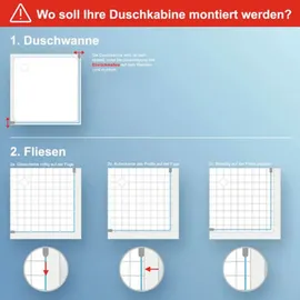 Schulte Sunny Runddusche 90 x 90 cm weiß EP39561804117190