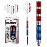WINMAU Wildcats 21 Gramm Profi Wolfram Steeltip Dartpfeile Set mit Flights und Schäfte