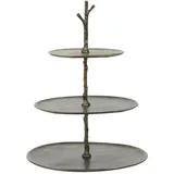 Light & Living Etagere, Bronze, Metall, Rund, 45 cm, CE, Tischkultur - Servieren, Etageren