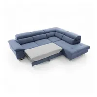 JVmoebel Ecksofa Design Schlafsofa mit Bettfunktion Bettkasten Sofa Polster Eck Sofas, Made in Europa blau